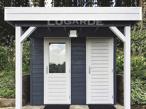 Lugarde Prima Noah flat roof summerhouse with canopy 